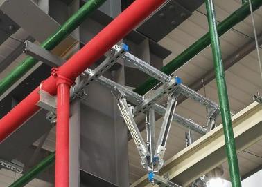 赛罕该抗震支架的整体式支吊架结构协调性好